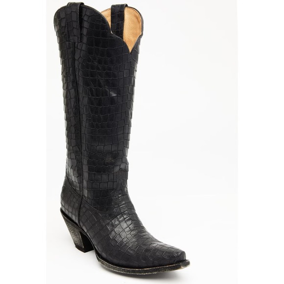 Idyllwind Shoes - Idyllwind® (Women's 7 M) Strut™ Snip Toe 13.5" Western Boots in Black - $205